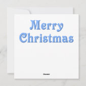 Glass Blue Weihnachtskarte Feiertagskarte (Rückseite)