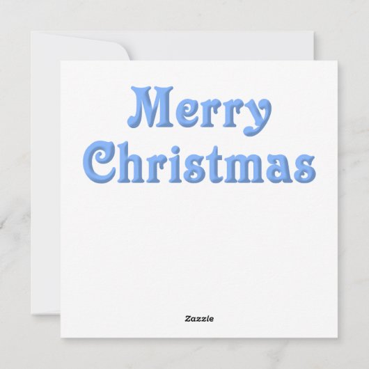 Glass Blue Weihnachtskarte Feiertagskarte (Rückseite)