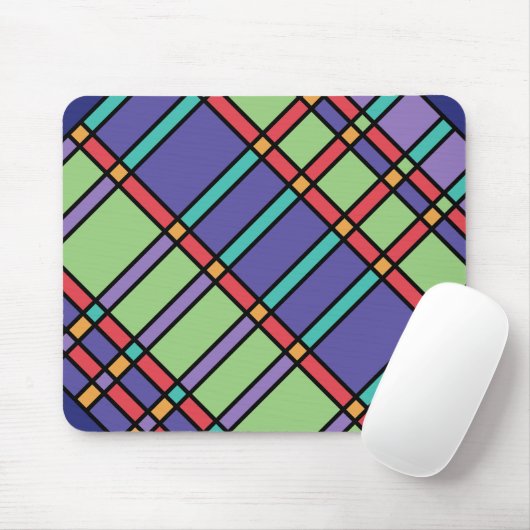 Glass Bright Colors Mousepad (Mit Mouse)