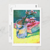 Glass-Buch Van Gogh Fine aus Almond Branch Postkarte (Vorne/Hinten)
