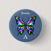 Glass Butterfly Button (Vorderseite)