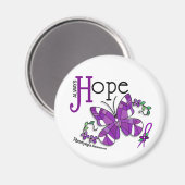 Glass Butterfly Fibromyalgie Magnet (Vorderseite/Rückseite)