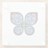 Glass Butterfly Glasuntersetzer (Rückseite)
