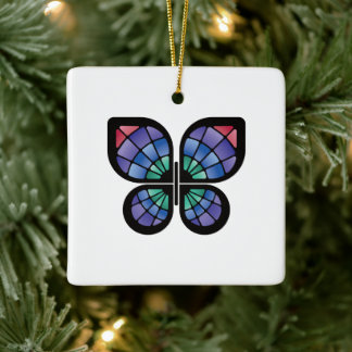 Glass Butterfly Keramikornament