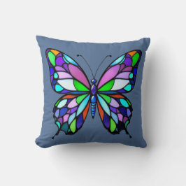 Glass Butterfly Kissen