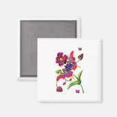 Glass Butterfly Magnet (Vorderseite/Rückseite)