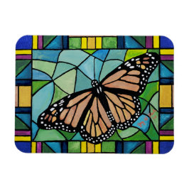 Glass Butterfly Magnet