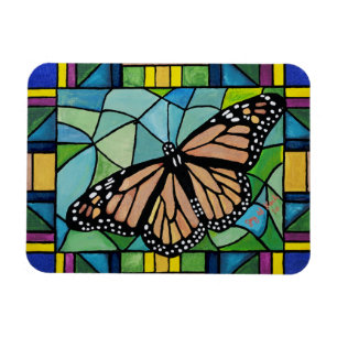 Glass Butterfly Magnet