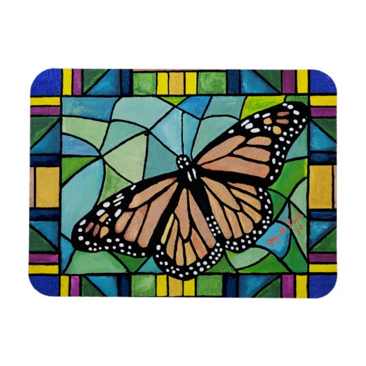 Glass Butterfly Magnet (Horizontal)