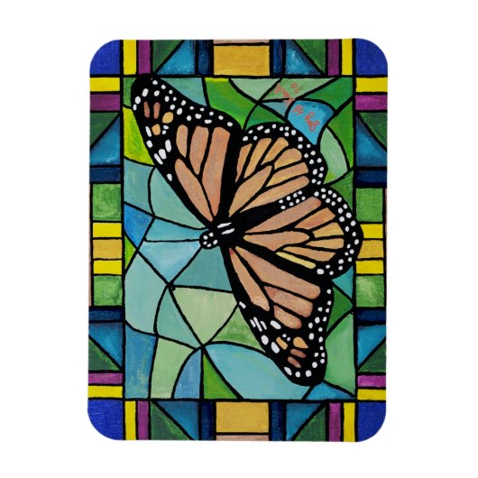 Glass Butterfly Magnet (Vertikal)