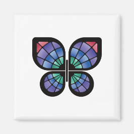 Glass Butterfly Magnet