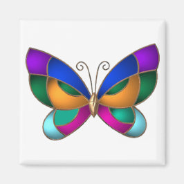 Glass Butterfly Magnet