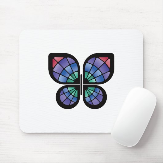 Glass Butterfly Mousepad (Mit Mouse)