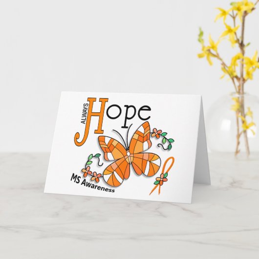 Glass Butterfly MS Karte (Gelbe Blume)