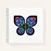 Glass Butterfly Notizblock (Vorderseite)