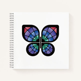 Glass Butterfly Notizblock