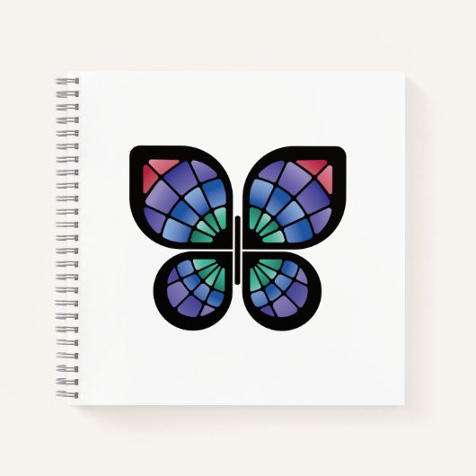 Glass Butterfly Notizblock (Vorderseite)