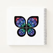 Glass Butterfly Notizblock (Rückseite)