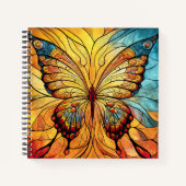 Glass Butterfly Notizblock (Vorderseite)