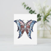 Glass Butterfly Postkarte (Stehend Vorderseite)