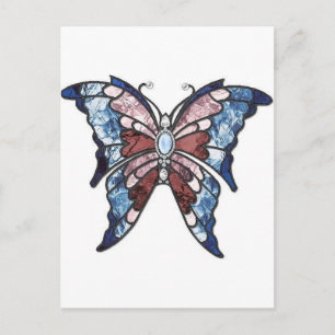 Glass Butterfly Postkarte