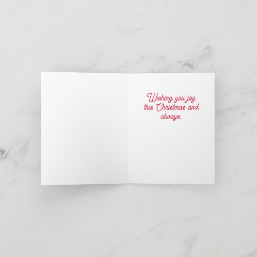 Glass Candlelight Weihnachtskarte Feiertagskarte (Innenseite)