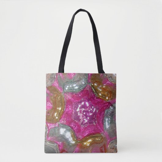 Glass Candy - Pink Gold Silver Picasso - Art Glass Tasche (Vorderseite)
