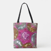Glass Candy - Pink Gold Silver Picasso - Art Glass Tasche (Rückseite)