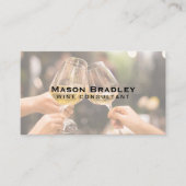 Glass Cheers | Wein Visitenkarte (Vorderseite)