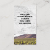 Glass Chepes | Weißer Marmor | Weinberg Visitenkarte (Rückseite)