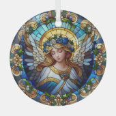 Glass Christmas Angel Ornament Aus Glas (Vorderseite)