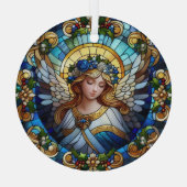 Glass Christmas Angel Ornament Aus Glas (Rückseite)