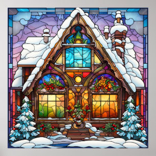 Glass Christmas Poster