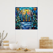 Glass Christmas Poster (Küche)