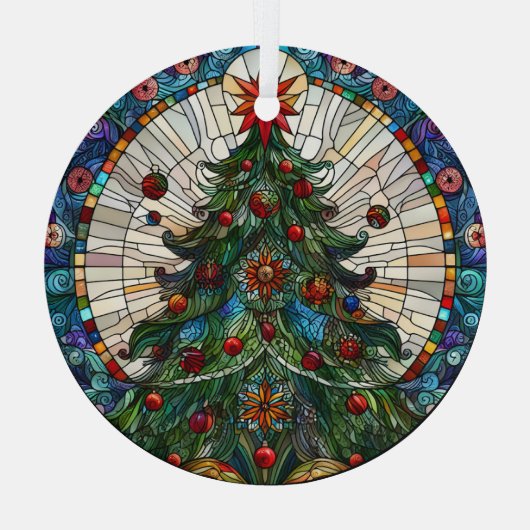 Glass Christmas Tree Ornament Aus Glas (Rückseite)