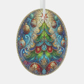 Glass Christmas Tree Ornament Aus Glas (Vorderseite Rechts)