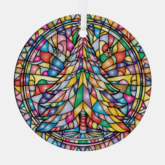 Glass Christmas Tree Ornament Aus Glas (Rückseite)