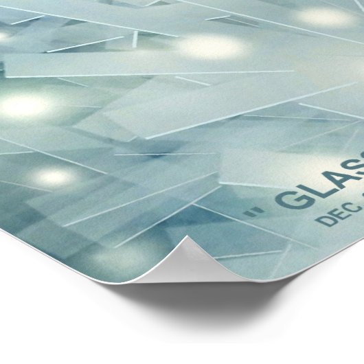 " GLASS CHRISTMAS TREE " von Robert Singletary Poster (Ecke)