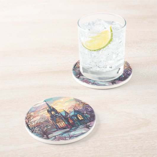 Glass Church Sandstone Untersetzer (Seite)