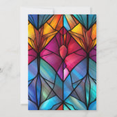 Glass Church Wedding Einladung (Rückseite)