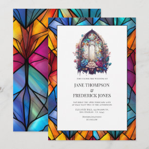 Glass Church Wedding Einladung
