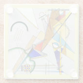 Glass COASTER - Abstract by Wassily Kandinsky Glasuntersetzer (Rückseite)