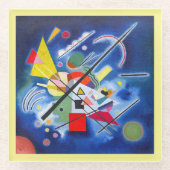 Glass COASTER - "Blue Painting" (1924) - Kandinsky Glasuntersetzer (Vorderseite)