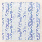 Glass Coaster - Blue Pattern Glasuntersetzer (Vorderseite)
