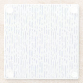 Glass Coaster - Blue Pattern Glasuntersetzer (Rückseite)