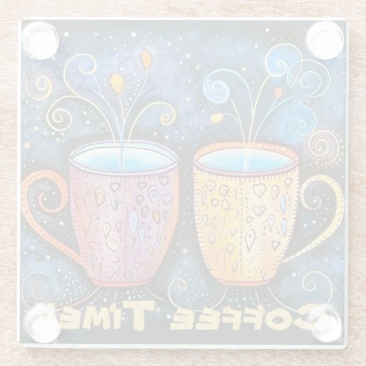 Glass COASTER - Coffee Time Glasuntersetzer (Rückseite)