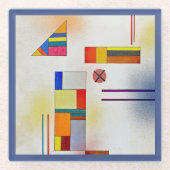 Glass COASTER - "Hartweich, No. 390" - Kandinsky Glasuntersetzer (Vorderseite)