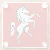 Glass coaster with flag of Kent County, England Glasuntersetzer (Rückseite)