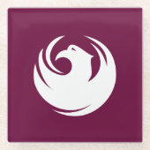 Glass coaster with flag of Phoenix, Arizona Glasuntersetzer (Vorderseite)