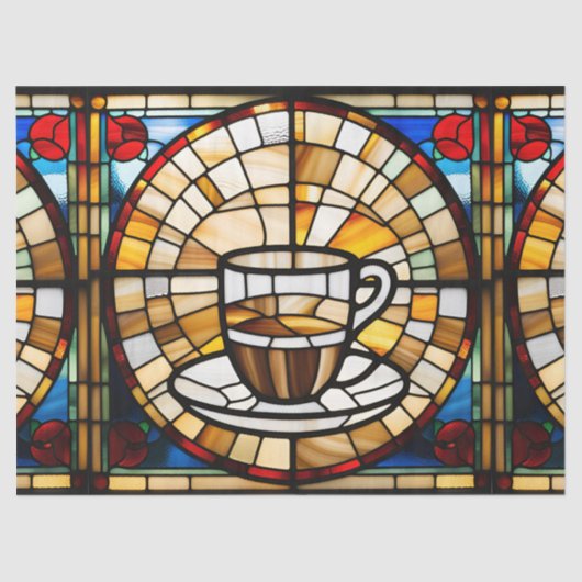 Glass Coffee Cup Seidenpapier (Vorderseite)